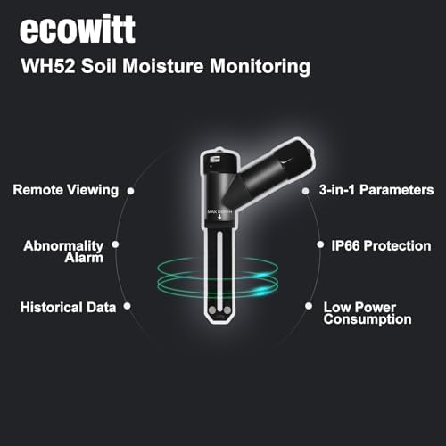 wh52-sensor-zwart-04 ECOWITT WH52 Draadloze 3-in-1 Bodemvochtigheidssensor