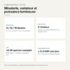 Minuterie, variateur et LED 24 W du potager d'intérieur Panneau de commande du potager d'intérieur : minuterie 8, 12 ou 16 heures, 5 niveaux et LED 24 W spectre complet